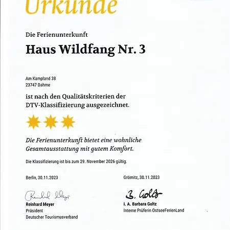Haus Wildfang 3 *